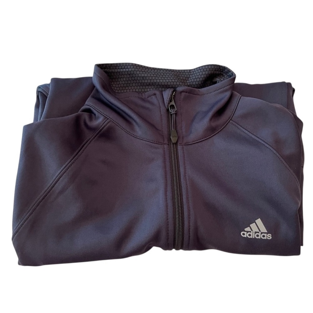 Adidas Women’s Active 360 Gray Jacket with Red Stripes, size L - Picture 11 of 16